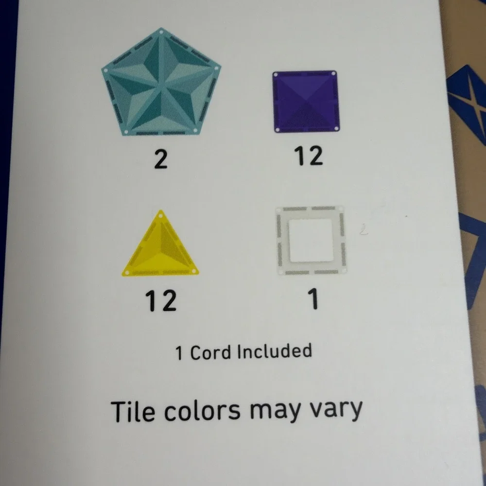 Connetix Magnetic Tiles Light Star Pack 28pc STEM Building Toy Light-Up Tile